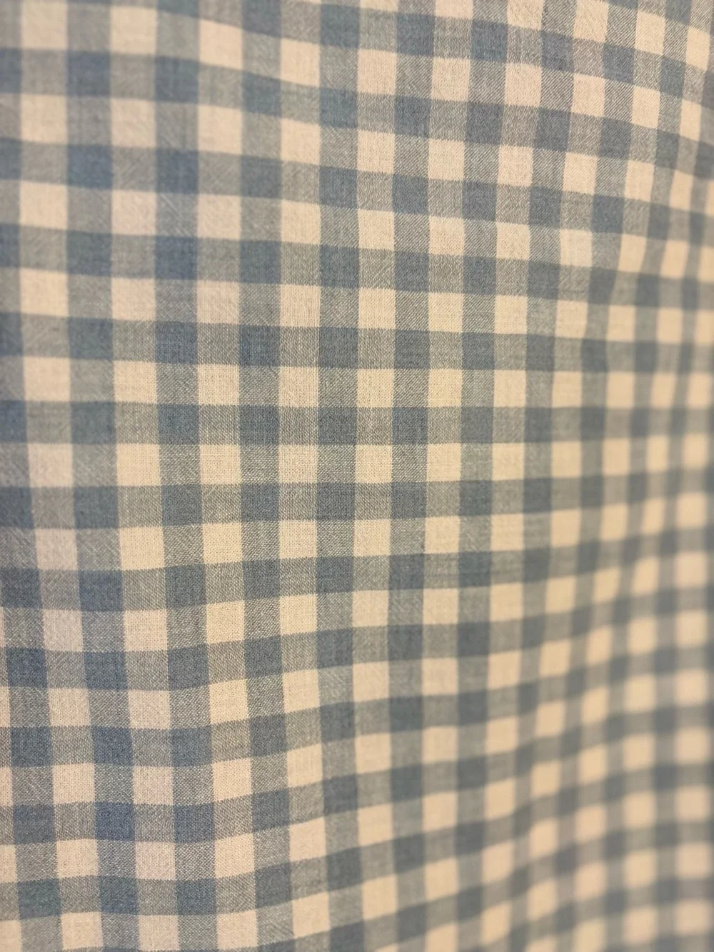 J. Crew Preppy Shirt Mens XLT Dresden Blue White Cotton Gingham Plaid Button